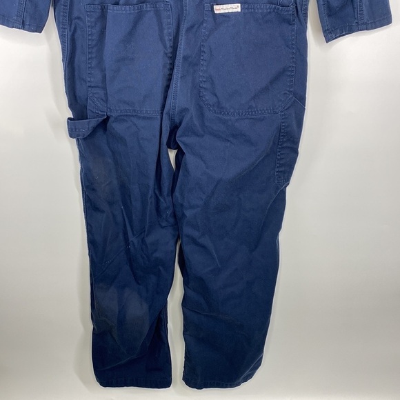 WALLS Navy Blue Coveralls Medium Short Hipster Mechanic Workwear - Picture 5 of 8